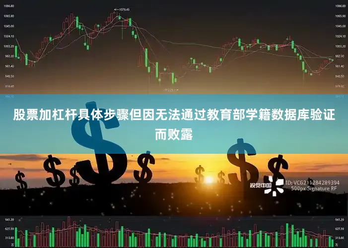股票加杠杆具体步骤但因无法通过教育部学籍数据库验证而败露